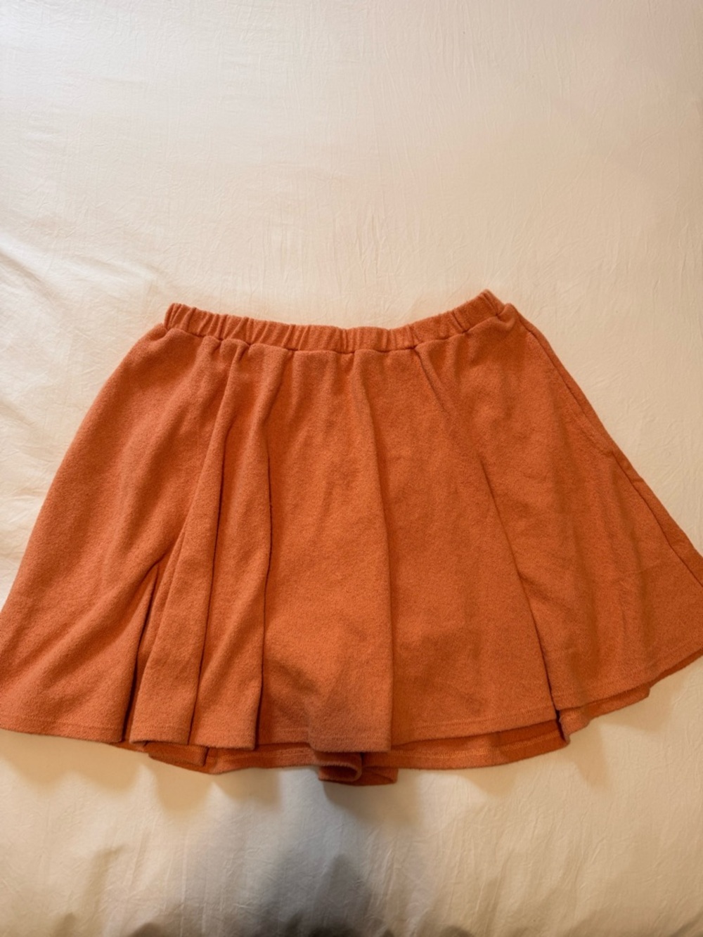 Free People terra cotta circle skater skirt